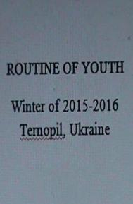 Routine of Youth poster